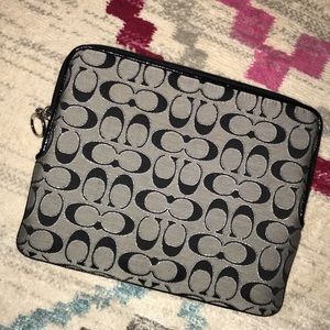 Coach logo soft back iPad Case